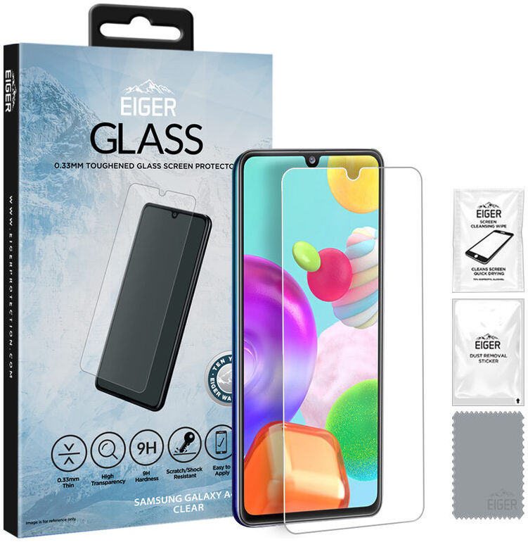 Eiger Samsung Galaxy A41 Tempered Glass Case Friendly Protector Plat afbeelding 1