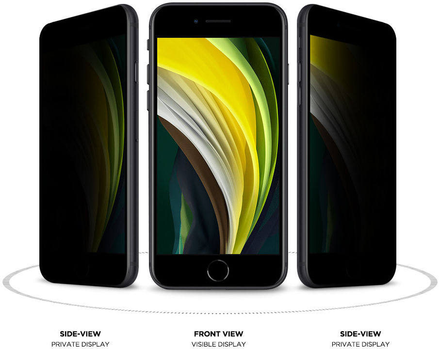 Eiger iPhone 7/8/SE 2020 / 2022 Privacy Glass Screen Protector afbeelding 3
