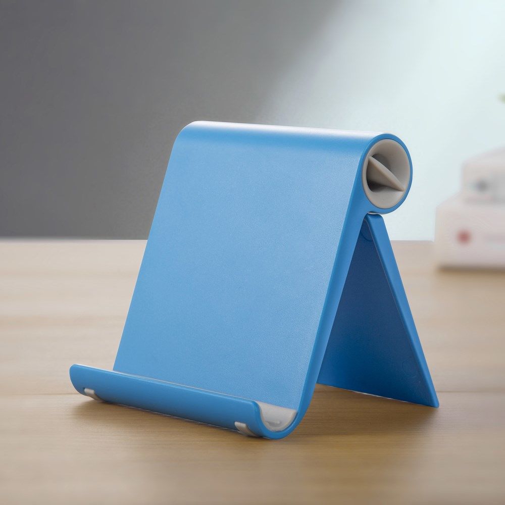Universele Opvouwbare Smartphone standaard Blauw afbeelding 1