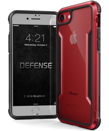 Raptic Shield Apple iPhone SE 2020 hoesje rood shockproof Hoesjes