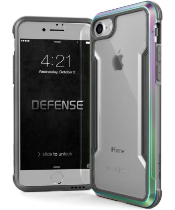 Raptic Shield iPhone SE (2020) / 8 / 7 Case Militair Getest Iridescent Hoesjes