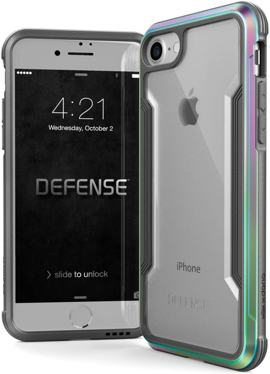 Raptic Shield iPhone SE (2020) / 8 / 7 Case Militair Getest Iridescent afbeelding 1