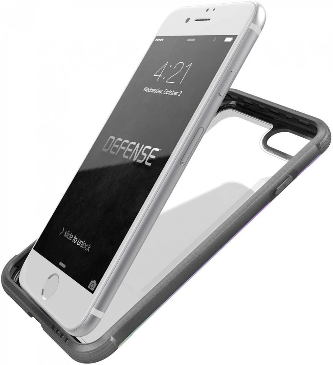 Raptic Shield iPhone SE (2020) / 8 / 7 Case Militair Getest Iridescent afbeelding 6