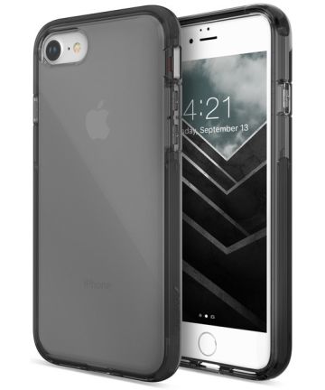 Raptic Clear Apple iPhone SE (2020/2022) Hoesje Transparant/Zwart Hoesjes