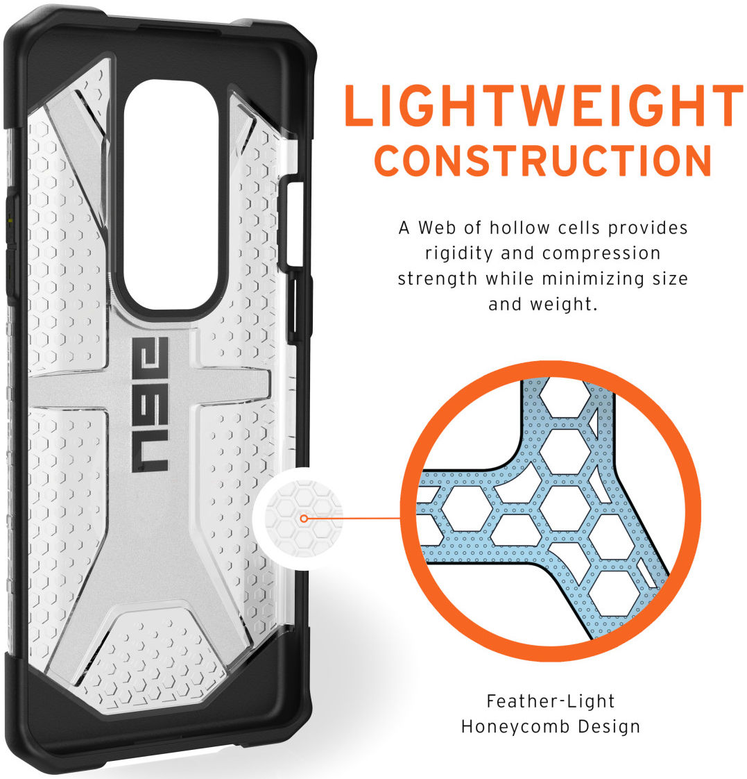 Urban Armor Gear Plasma OnePlus 8 Pro Hoesje Ice afbeelding 3