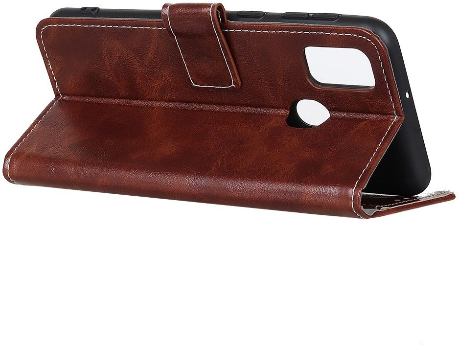 Samsung Galaxy M21 Hoesje Portemonnee Retro Bruin afbeelding 3