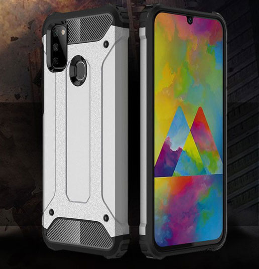 Samsung Galaxy M21 Hoesje Shock Proof Hybride Back Cover Zwart afbeelding 9