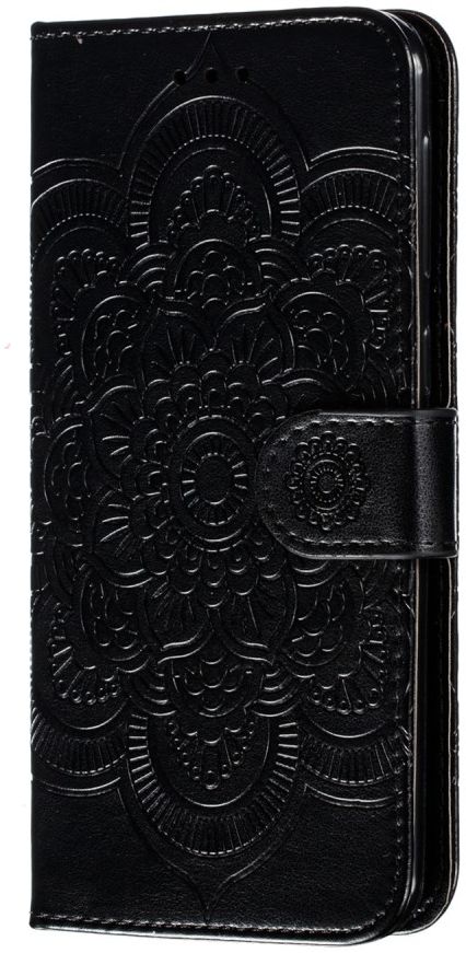 Samsung Galaxy M21 Hoesje Portemonnee met Mandala Print Zwart afbeelding 7