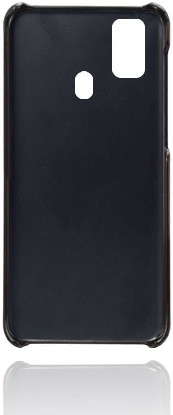 Samsung Galaxy M21 Hoesje met Kunstlederen Coating Zwart afbeelding 4