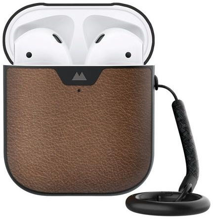 MOUS Apple AirPods 1/2 Hoesje Hybride Airoshock Bescherming Bruin Leer afbeelding 1