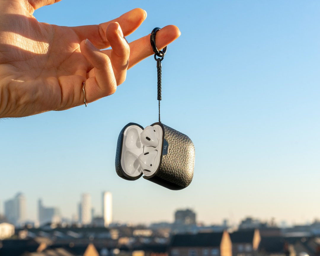 MOUS Apple AirPods 1/2 Hoesje Hybride Airoshock Bescherming Bruin Leer afbeelding 11