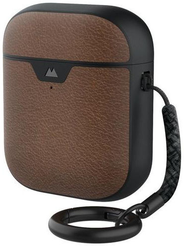 MOUS Apple AirPods 1/2 Hoesje Hybride Airoshock Bescherming Bruin Leer afbeelding 2