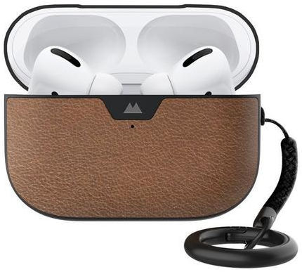 MOUS Apple AirPods Pro Hoesje Hybride Airoshock Bescherming Bruin Leer afbeelding 2