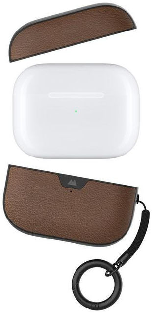 MOUS Apple AirPods Pro Hoesje Hybride Airoshock Bescherming Bruin Leer afbeelding 8