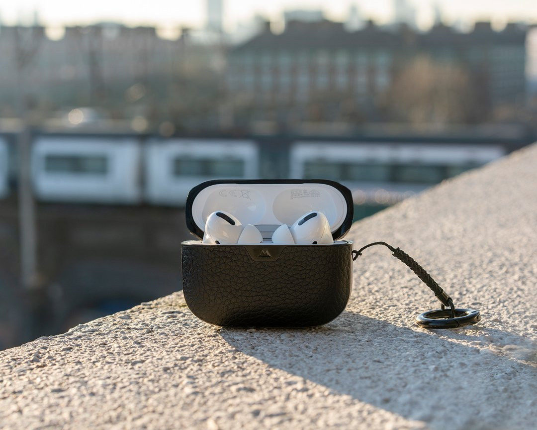 MOUS Apple AirPods Pro Hoesje Hybride Airoshock Bescherming Bruin Leer afbeelding 9