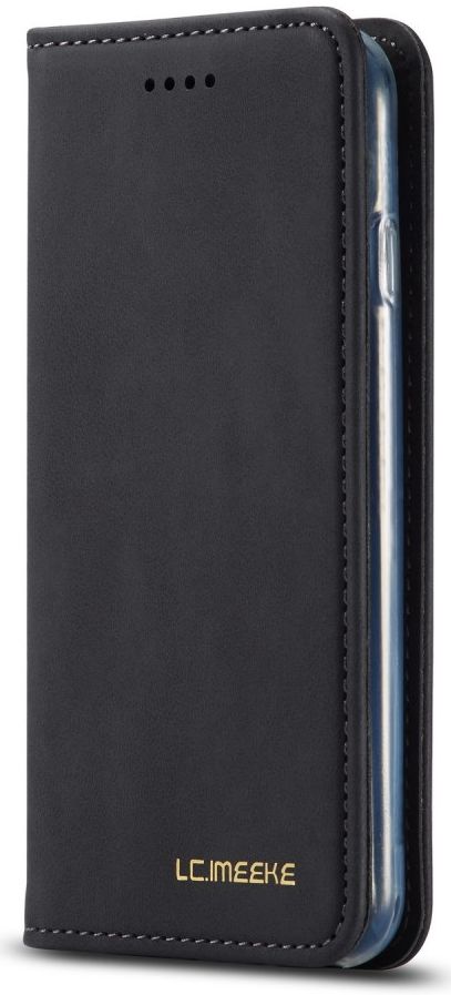 iPhone SE (2020/2022)/8/7 Hoesje Portemonnee Book Case Kunstleer Zwart afbeelding 9