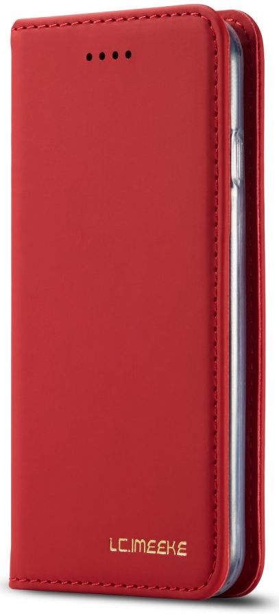 iPhone SE (2020/2022)/8/7 Hoesje Portemonnee Book Case Kunstleer Rood afbeelding 9