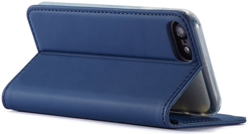 iPhone SE (2020/2022)/8/7 Hoesje Portemonnee Book Case Kunstleer Blauw afbeelding 7