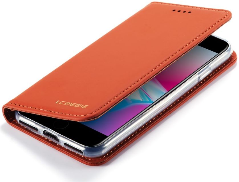 Apple iPhone SE 2020 Hoesje Portemonnee Stand Bookcase Kunstleer Bruin afbeelding 6