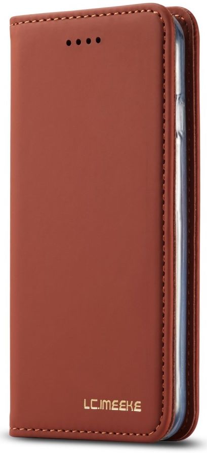 Apple iPhone SE 2020 Hoesje Portemonnee Stand Bookcase Kunstleer Bruin afbeelding 9