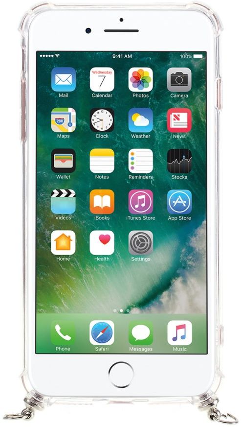 iPhone SE (2020/2022) / 8 / 7 Hoesje Hybride Back Cover Koord Rood afbeelding 3