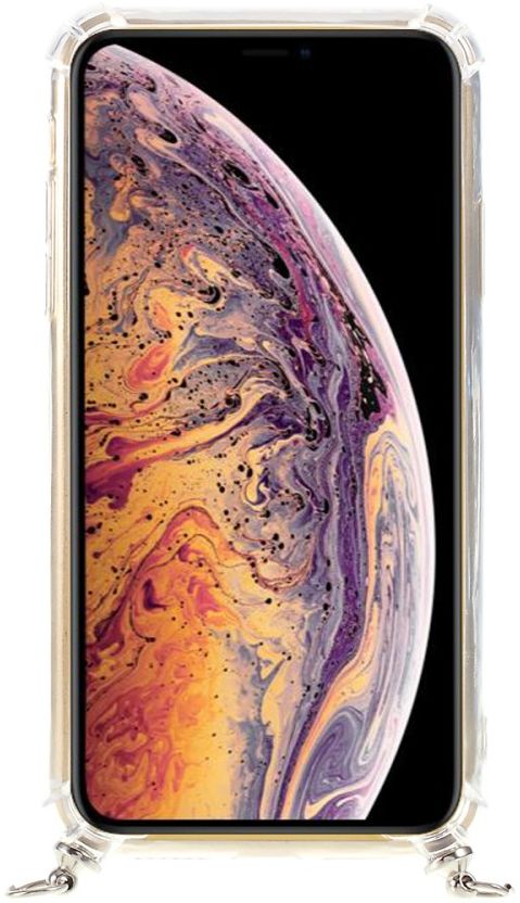 Apple iPhone XR Hoesje Flexibel Transparant TPU met Zwart Koord afbeelding 4