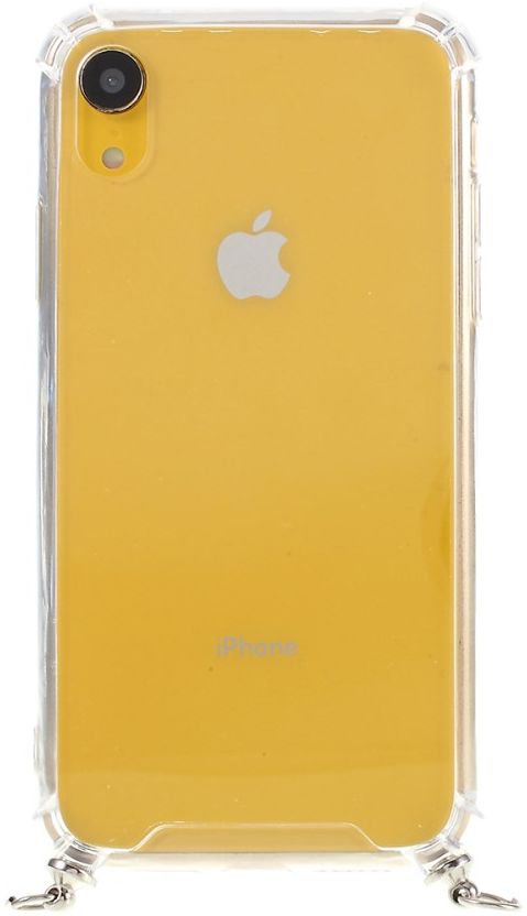 Apple iPhone XR Hoesje Flexibel Transparant TPU met Zwart Koord afbeelding 7