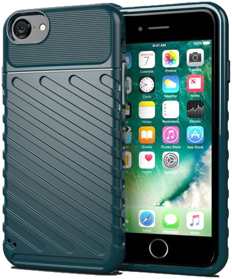iPhone 7/8/SE (2020/2022) Hoesje Twill Thunder Back Cover Groen afbeelding 1
