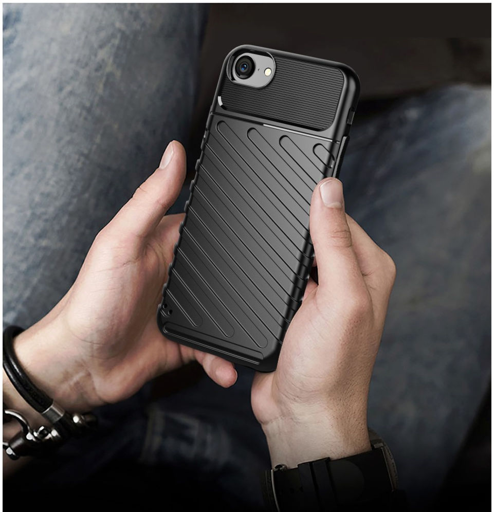 iPhone 7/8/SE (2020/2022) Hoesje Twill Thunder Back Cover Groen afbeelding 6