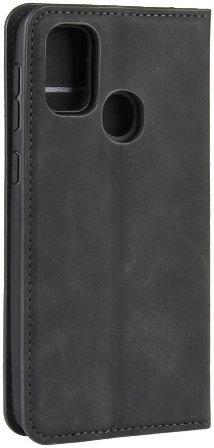 Samsung Galaxy M21 Hoesje Zijdezacht Kunstleer Portemonnee Zwart afbeelding 8