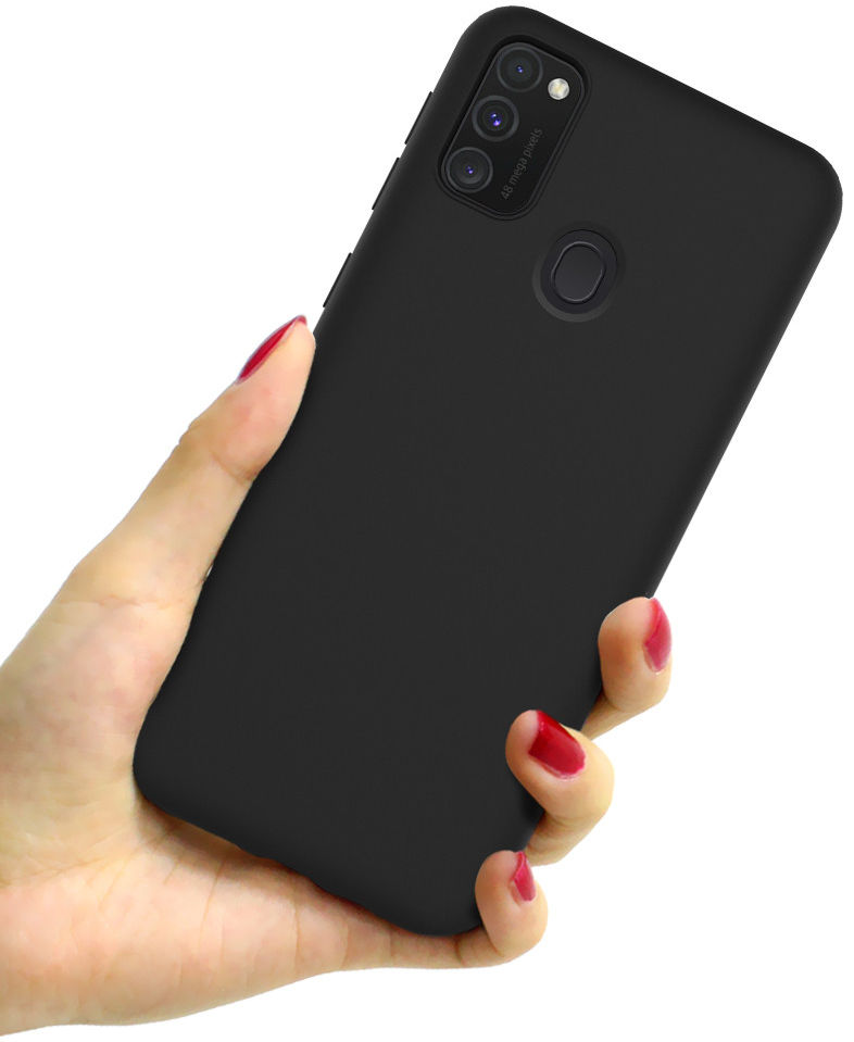IMAK UC-1 Series Samsung Galaxy M21 Hoesje Matte TPU Zwart afbeelding 3