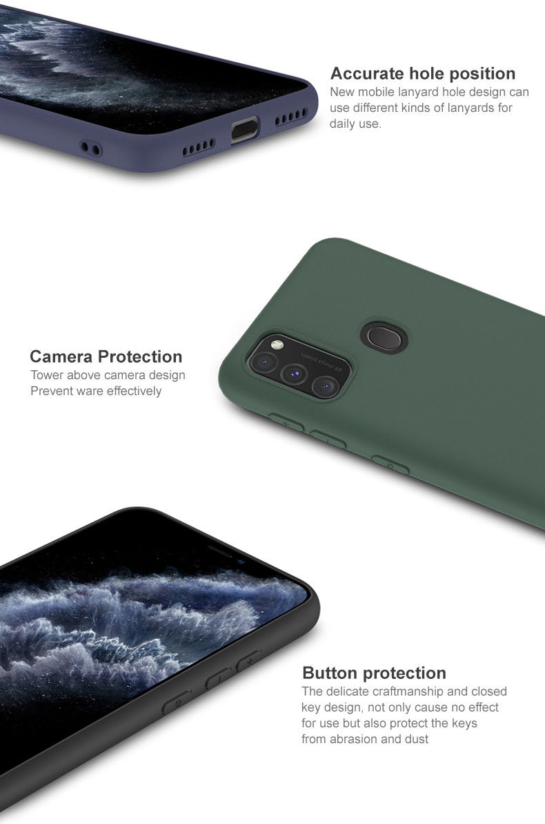 IMAK UC-1 Series Samsung Galaxy M21 Hoesje Matte TPU Zwart afbeelding 7