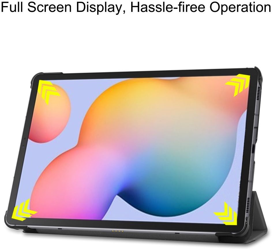 Samsung Galaxy Tab S6 Lite Hoesje Tri-Fold Grijs afbeelding 5