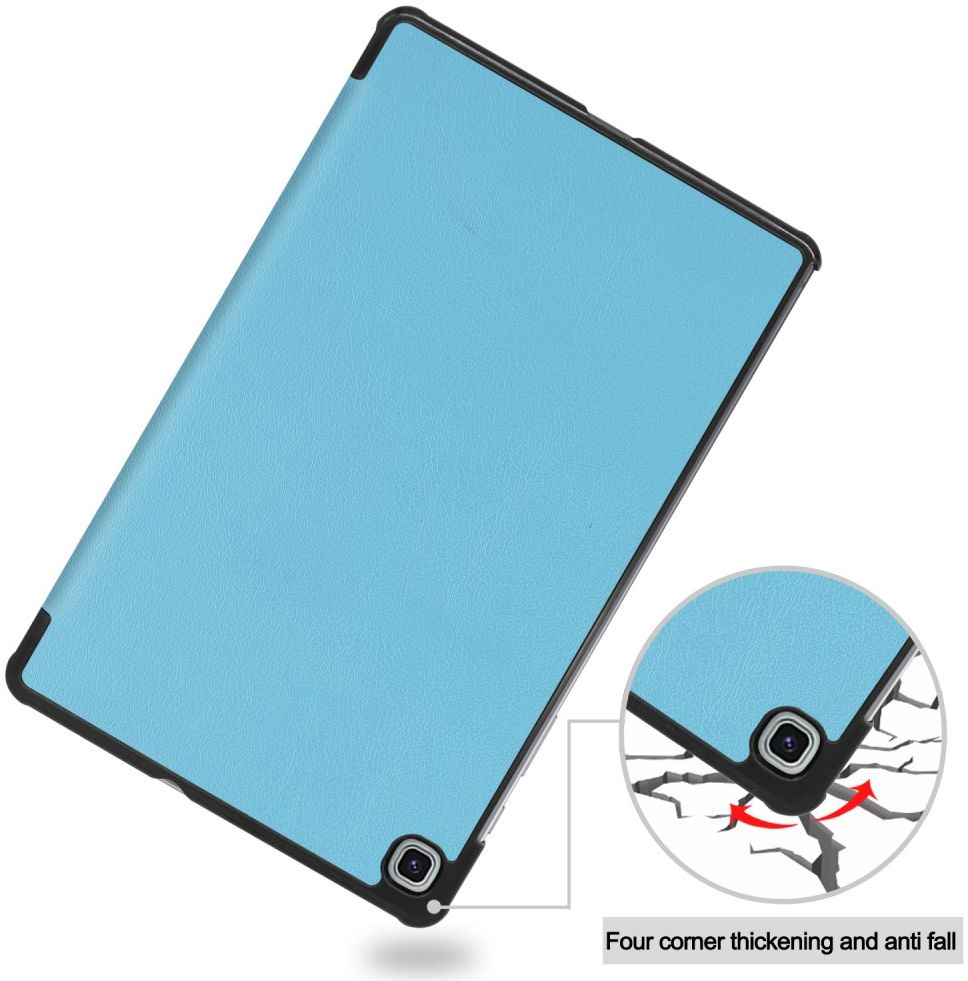 Samsung Galaxy Tab S6 Lite Hoesje Tri-Fold Blauw afbeelding 8