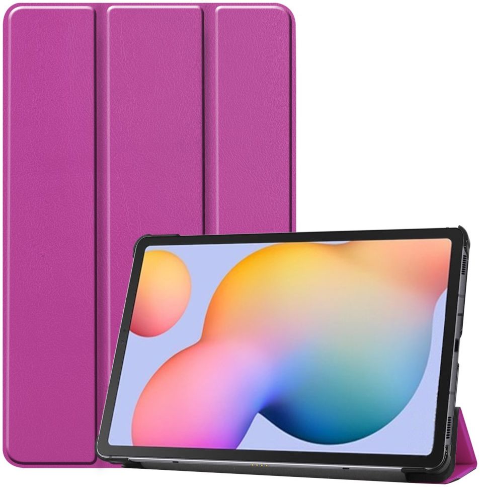 Samsung Galaxy Tab S6 Lite Hoesje Tri-Fold Paars afbeelding 2