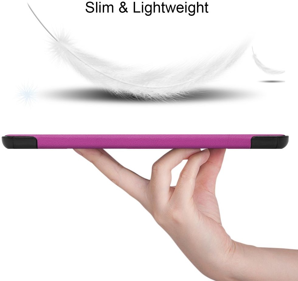 Samsung Galaxy Tab S6 Lite Hoesje Tri-Fold Paars afbeelding 4