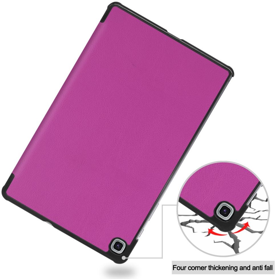 Samsung Galaxy Tab S6 Lite Hoesje Tri-Fold Paars afbeelding 8
