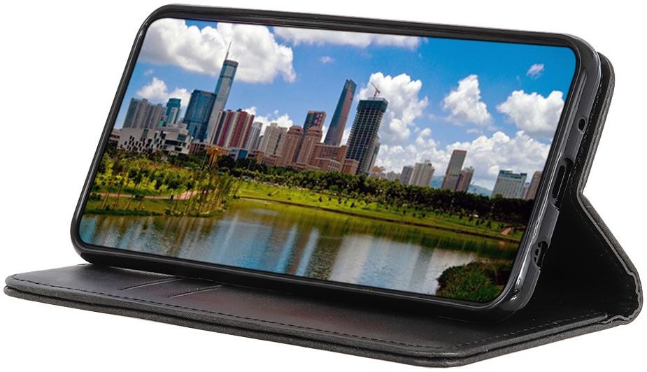 Samsung Galaxy A31 Hoesje Portemonnee Splitleer Book Case Zwart afbeelding 8