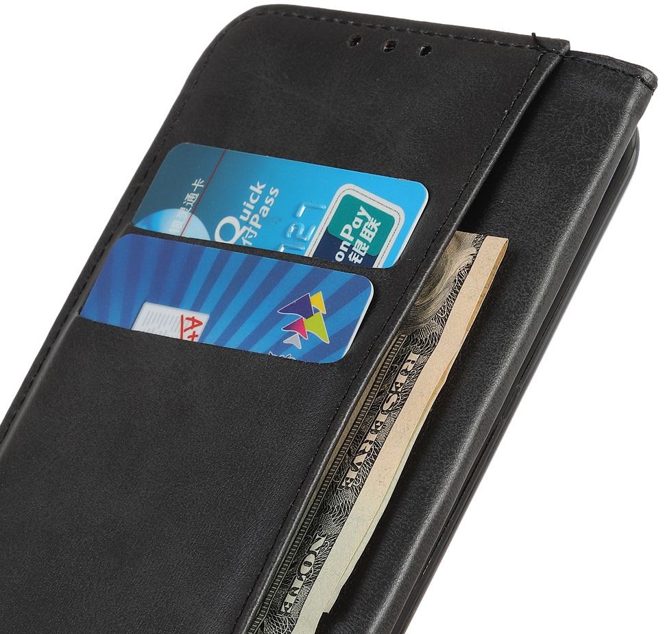 Samsung Galaxy A31 Hoesje Portemonnee Splitleer Book Case Zwart afbeelding 3