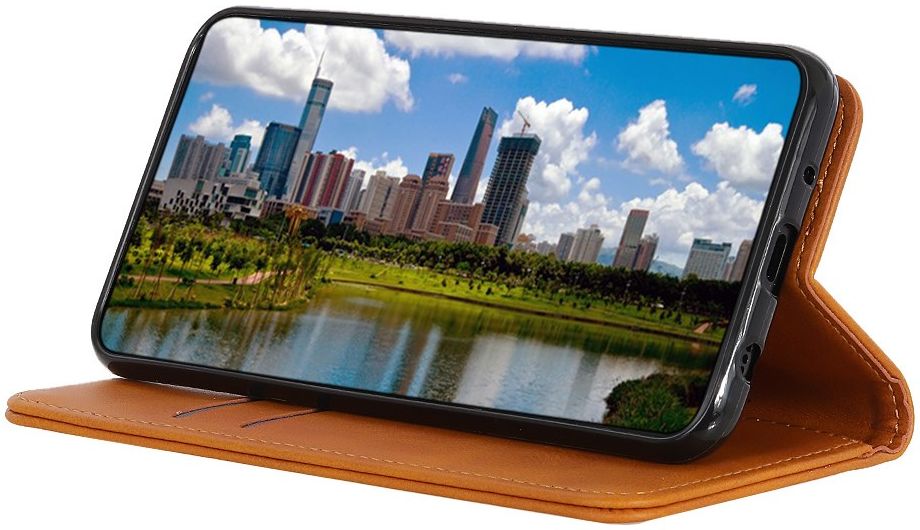 Samsung Galaxy A31 Hoesje Portemonnee Splitleer Book Case Bruin afbeelding 8