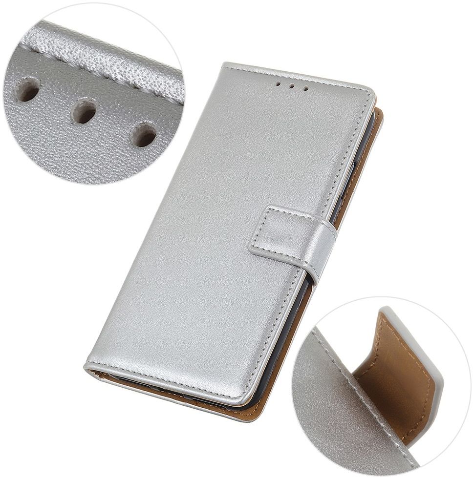 Samsung Galaxy A31 Hoesje Portemonnee Book Case Kunstleer Zilver afbeelding 8