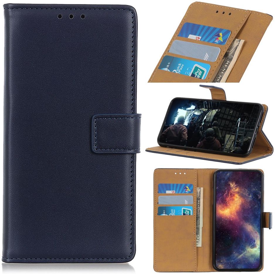 Samsung Galaxy A31 Hoesje Portemonnee Book Case Kunstleer Blauw afbeelding 7