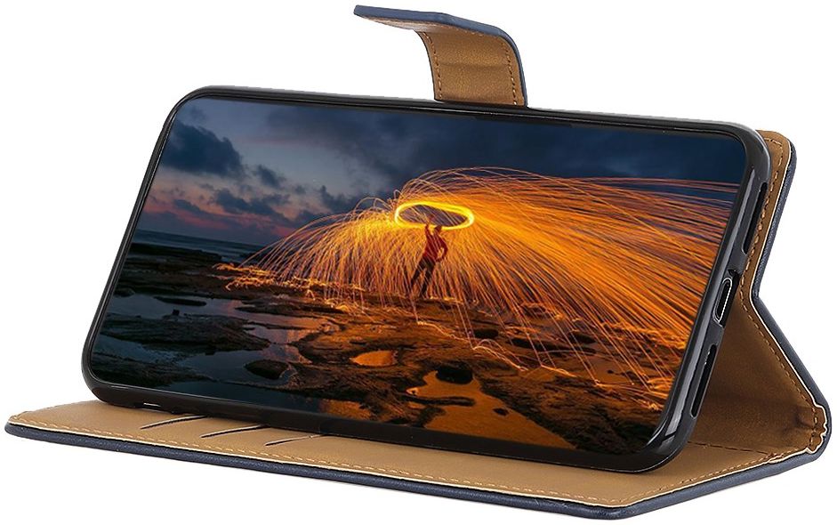 Samsung Galaxy A31 Hoesje Portemonnee Book Case Kunstleer Blauw afbeelding 8