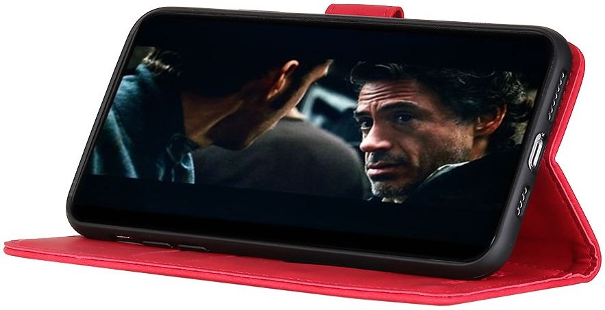 KHAZNEH Samsung Galaxy A31 Hoesje Retro Wallet Book Case Rood afbeelding 8