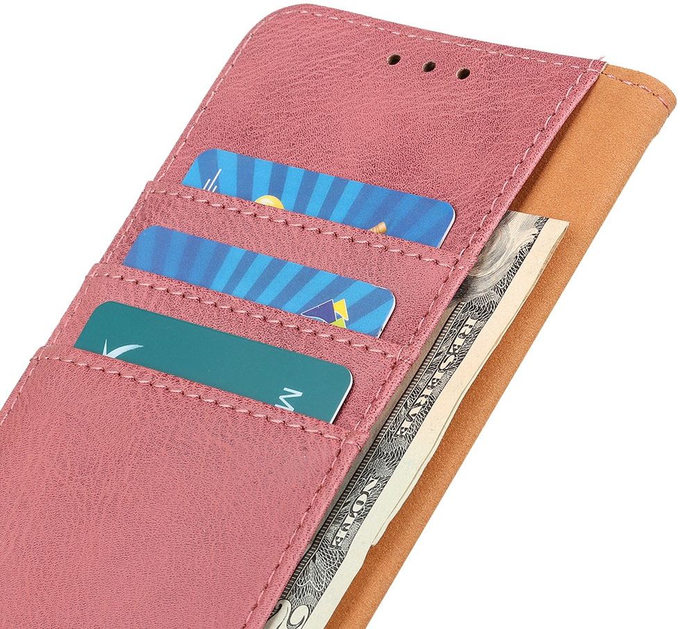 KHAZNEH Samsung Galaxy A31 Hoesje Portemonnee Book Case Roze afbeelding 3