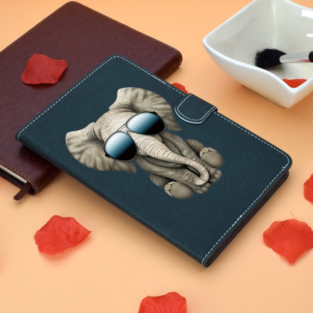 Samsung Galaxy Tab S6 Lite Portemonnee Hoesje met Olifant Print afbeelding 5