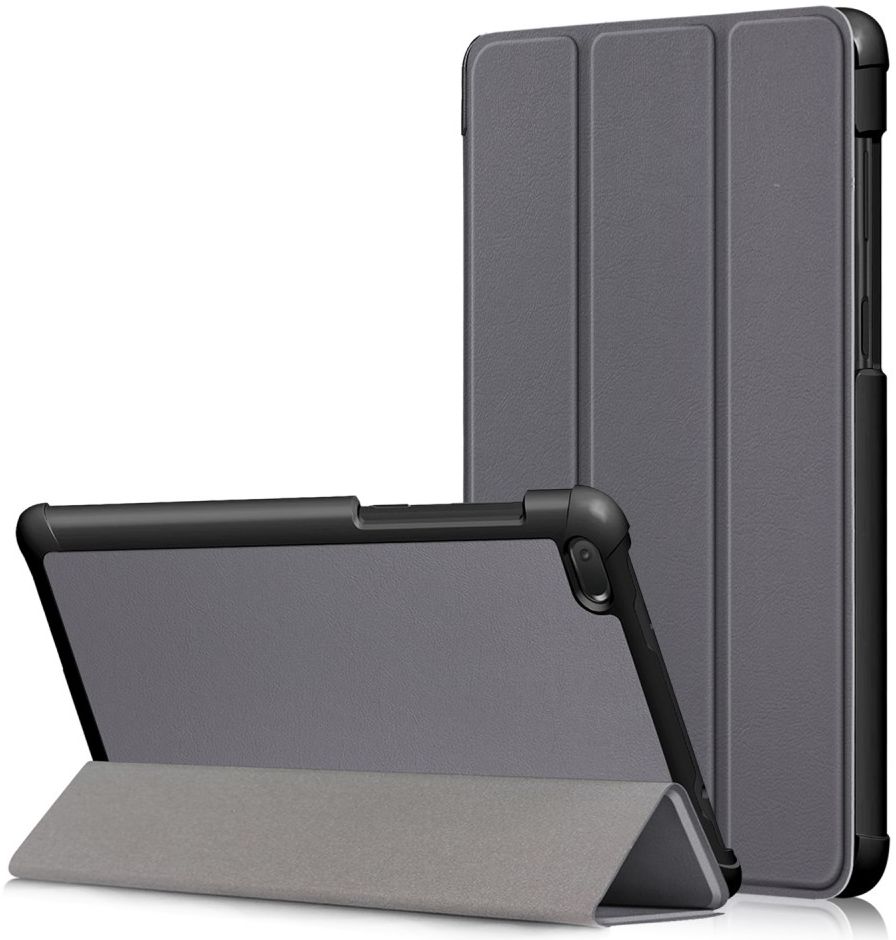 Lenovo Tab E7 Tri-Fold Hoes Grijs afbeelding 1