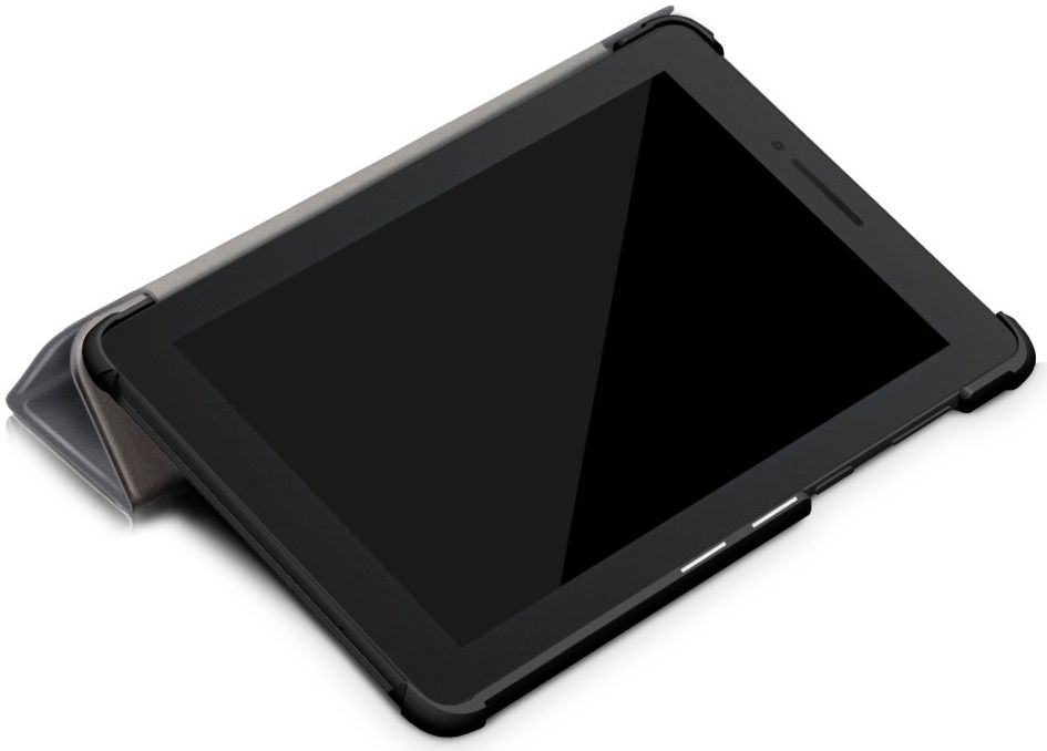 Lenovo Tab E7 Tri-Fold Hoes Grijs afbeelding 7
