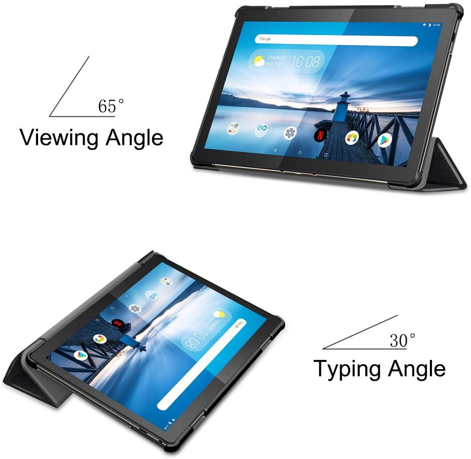 Lenovo Tab M10 HD Gen 1 Hoes Tri-Fold Book Case Do Not Touch Me Print afbeelding 5