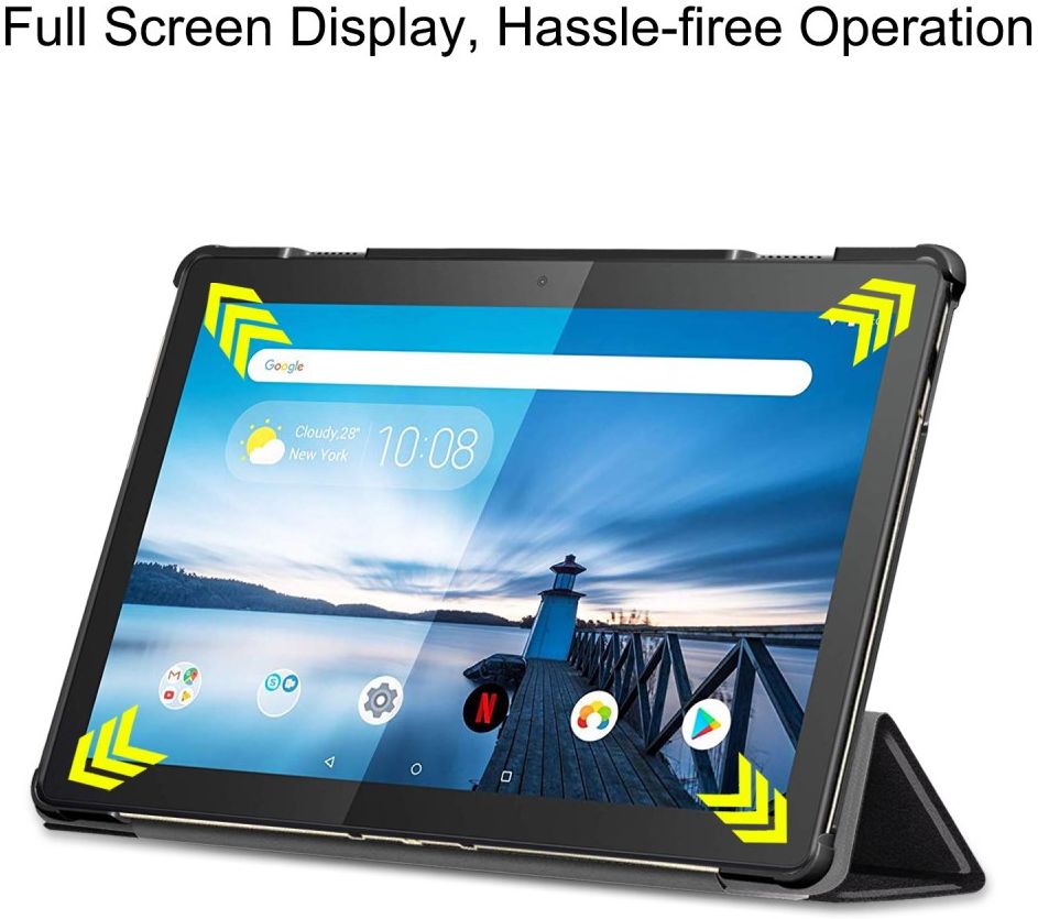 Lenovo Tab M10 HD Gen 1 Hoes Tri-Fold Book Case Do Not Touch Me Print afbeelding 6